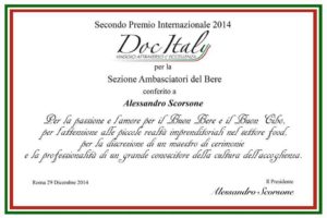 Premio Doc Italy Alessandro Scorsone